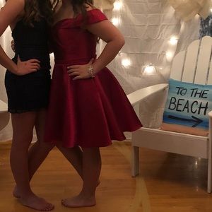 A red dress